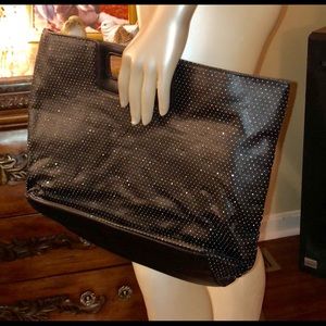 Black VIctoria Secret glitter bag